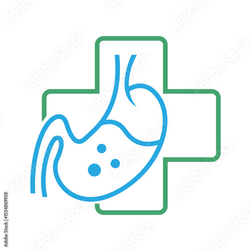 Stomach Health Medical Icon Design