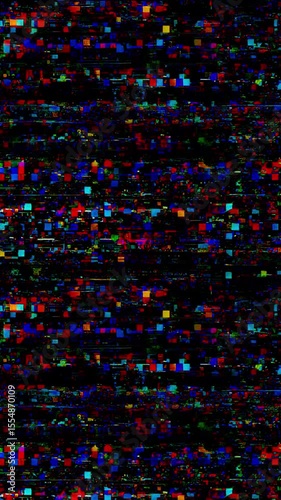 Digital vertical retro static TV pixel noise smooth grain frame vintage overlay backdrop grunge background, abstract loop animation.