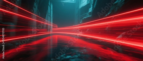 Moving light streak ray