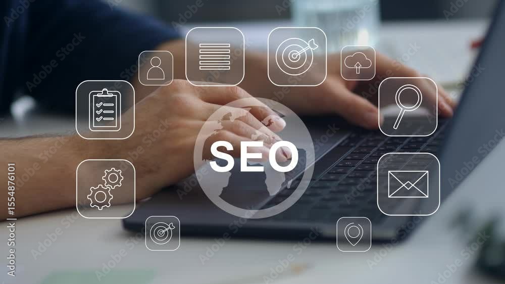 SEO search engine optimization for promoting ranking traffic on website and optimizing your website to rank in search