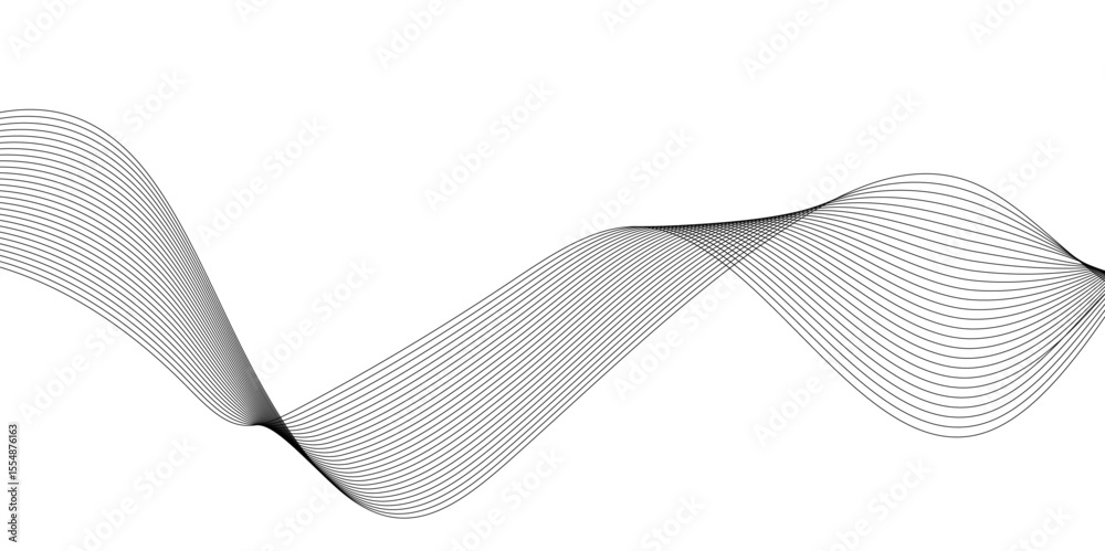 Fototapeta premium Abstract background with business lines. Technology, data science, geometric border pattern. Isolated on white background. Vector illustration.
