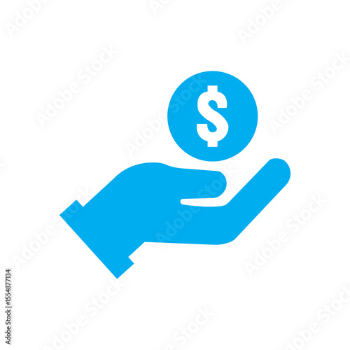hand holding dollar sign