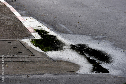 parking lot on asphalt