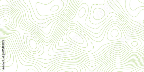 Topographic dot pattern in green and white
