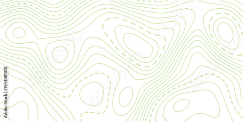 Topographic dot pattern in green and white
