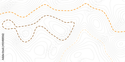 Vector line contour map texture, typography abstract pattern, golden mountain landscape grid