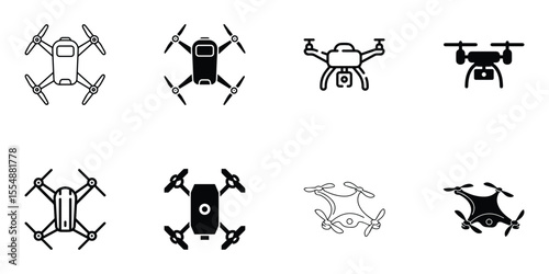 Drone icon. Drone icon for aviation, gadget, tech industries and tech websites.