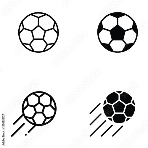 Football icon, soccer ball icon. Football icon is for use in athletic branding, team logos, sports schedules, digital scoreboards, football website and football game apps.