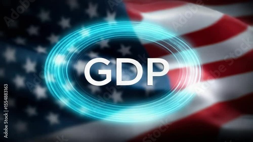 concept of rising GDP as a result of innovation, productivity, and strong national policy.