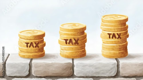 concept showing tax systems as a foundation for economic security, supporting public trust, investment.