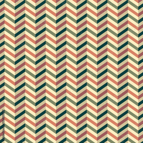 Regular black and white zigzag chevron pattern, seamless zig zag line texture abstract geometry background