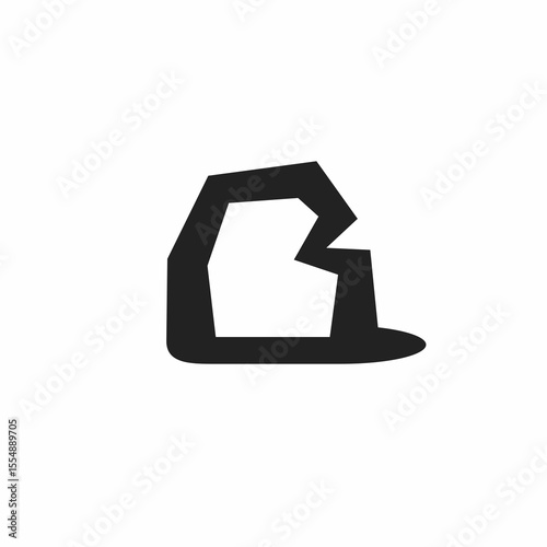Letter B Stone Logo 