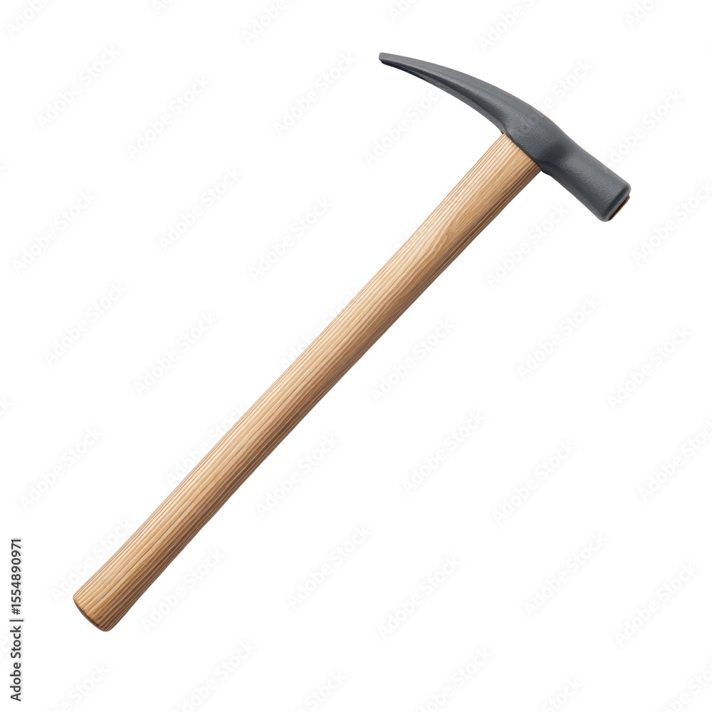 Wooden Handled Hammer with Steel Head on White Background for Construction and Renovation Projects Transparent background or png Wooden Handled Hammer with Steel Head on White Background for Construction and Renovation Projects Transparent background or png