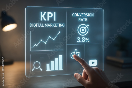 Kpi digital marketing conversion rate analytics business growth dashboard data