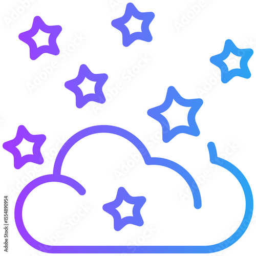 Starry  for weather, website, application, printing, document, poster design, etc