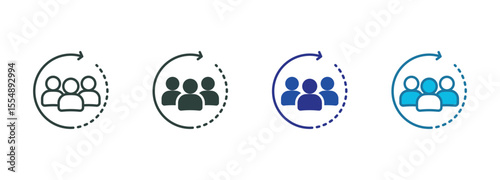Collective Icon Set Multiple Style Of