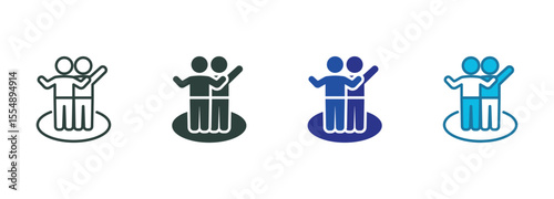 Friends Icon Set Multiple Style Of