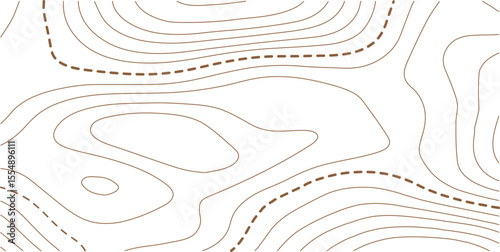 Topographic map background geographic line map with elevation assignments. Modern design with White background with topographic wavy pattern design.paper texture Imitation of a geographical map shades