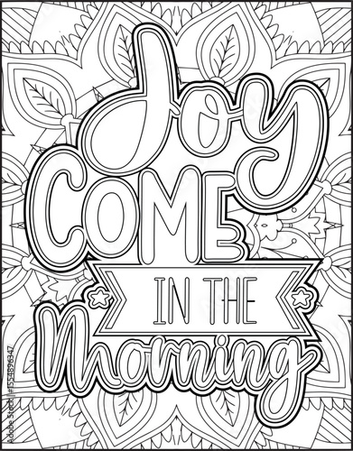 Bible Verse Coloring Page for Adults. Bible Verse Mandala Coloring Page