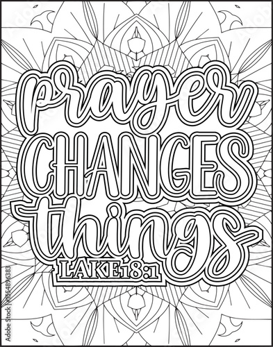 Bible Verse Coloring Page for Adults. Bible Verse Mandala Coloring Page