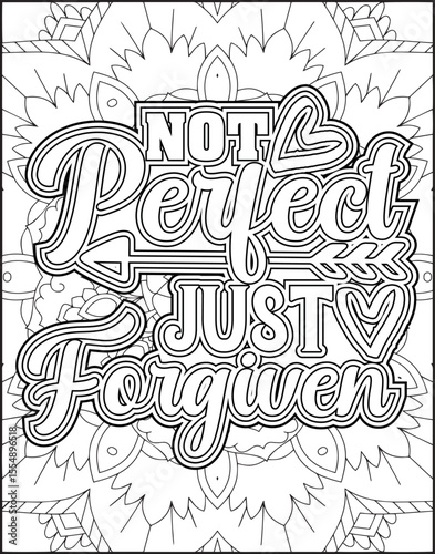 Bible Verse Coloring Page for Adults. Bible Verse Mandala Coloring Page