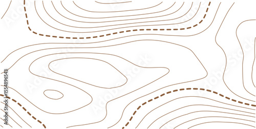 Topographic map background geographic line map with elevation assignments. Modern design with White background with topographic wavy pattern design.paper texture Imitation of a geographical map shades