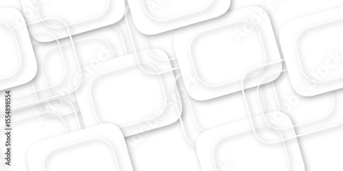 White and gray overlap triangle geometric technology pattern. gray rectangle frames with soft shadows white square line technology concept .White triangular beautiful tech layout triangle background. 