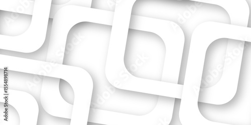 White and gray overlap triangle geometric technology pattern. gray rectangle frames with soft shadows white square line technology concept .White triangular beautiful tech layout triangle background. 
