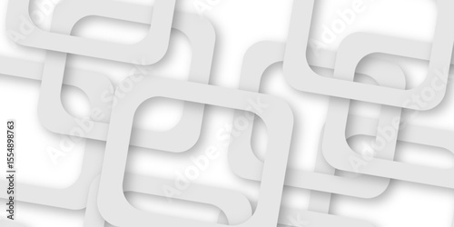 White and gray overlap triangle geometric technology pattern. gray rectangle frames with soft shadows white square line technology concept .White triangular beautiful tech layout triangle background. 