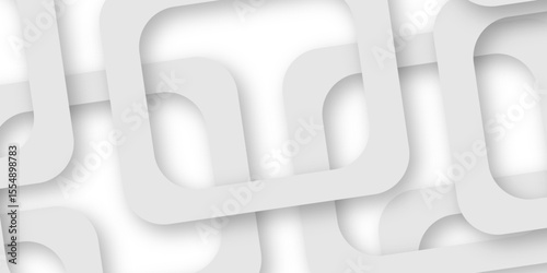 White and gray overlap triangle geometric technology pattern. gray rectangle frames with soft shadows white square line technology concept .White triangular beautiful tech layout triangle background. 
