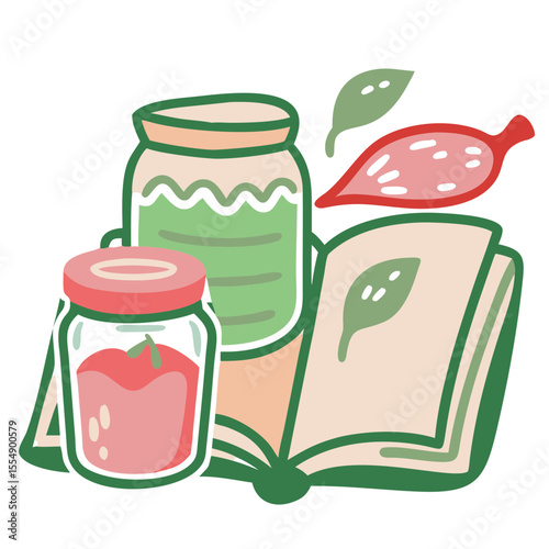 Jam Ingredients and Recipe Book for Summer Cooking, Homemade Preserves, Culinary Blogs, Food Education, and Seasonal Recipes  