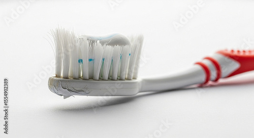 Cepillo de Dientes Desgastado con Cerdas Abiertas