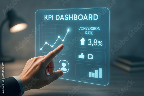 Kpi dashboard data analysis conversion rate metrics business analytics growth