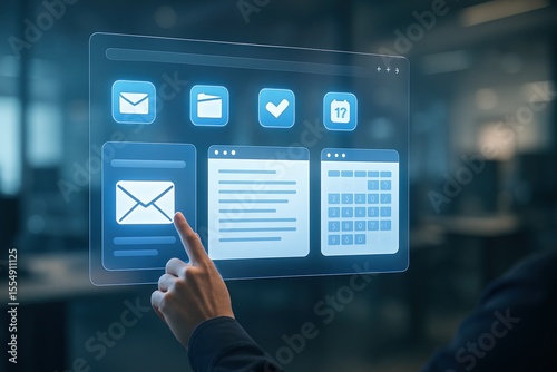 Email marketing strategy digital business communication management interface