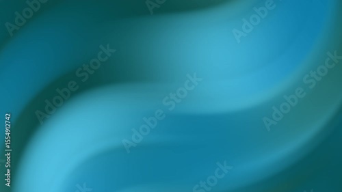 Smooth Teal Waves: Abstract Motion Graphics Background with Elegant Gradient Shifts