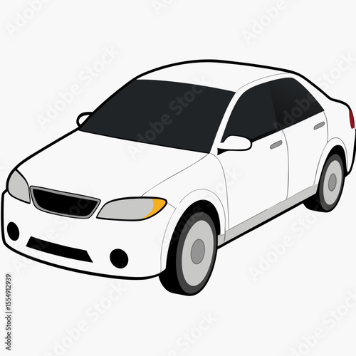 car isolated on white