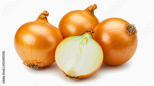 Wallpaper Mural Fresh Yellow Onions A Culinary Staple, High-Quality Image Torontodigital.ca