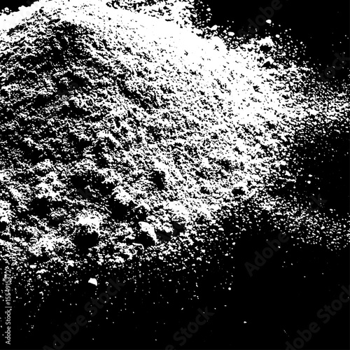 Gunpowder texture background with a pile of granular material

