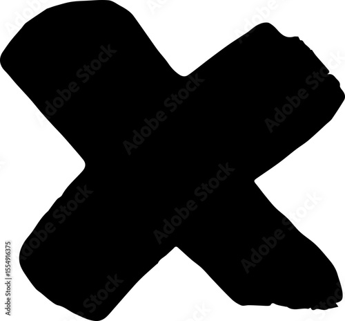 X draw paint. X black mark set. highly detailed and different crosses. Hand drawn crossed brush strokes. Cross sign graphic symbol. JPG. PNG. SVG.