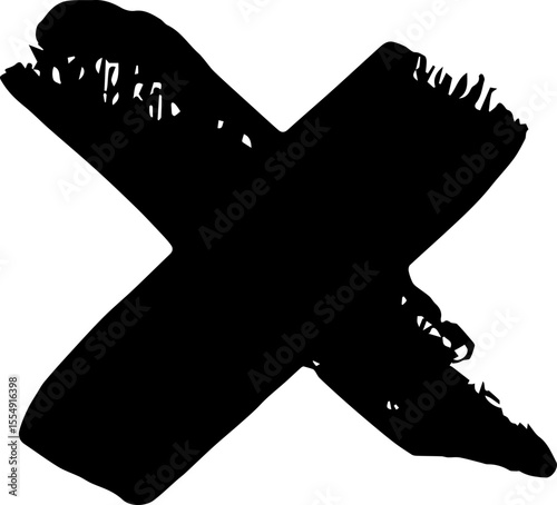 X draw paint. X black mark set. highly detailed and different crosses. Hand drawn crossed brush strokes. Cross sign graphic symbol. JPG. PNG. SVG.