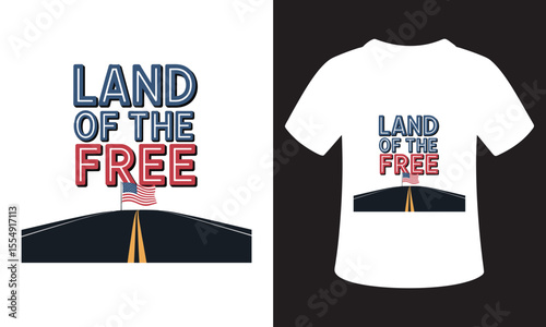 Minimalist patriotism T-Shirt Design