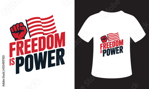 Minimalist patriotism T-Shirt Design
