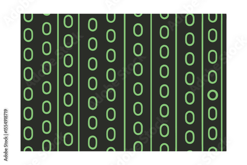 Green oval shapes arranged in vertical rows on a dark gray background forming a repeating pattern