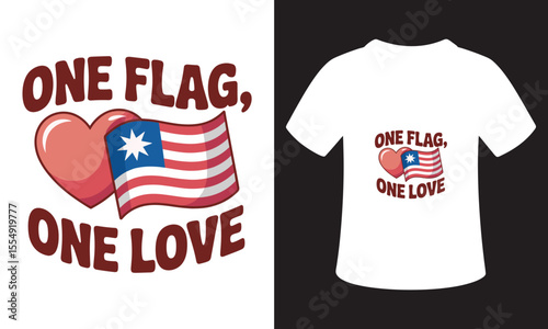 Minimalist patriotism T-Shirt Design