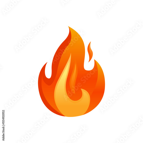 Colorfull fire icon vector illustration