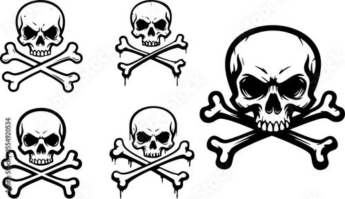 Edgy Graffiti Skull and Crossbones