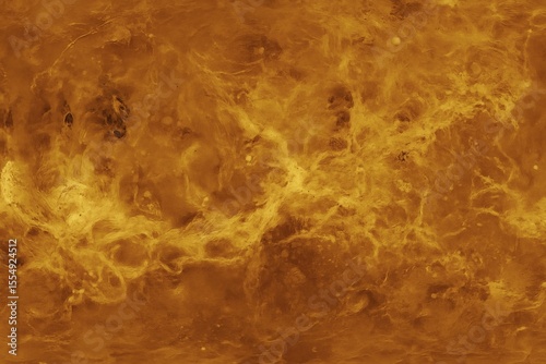Fluid and realistic texture of planet Venus with golden atmospheric layers