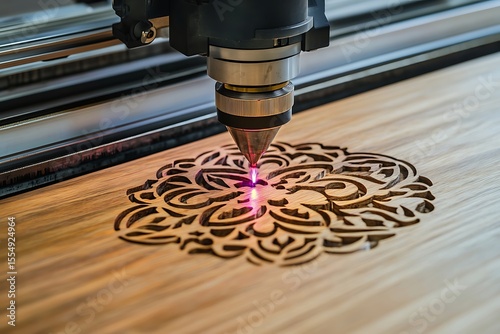 Laser Cutting Machine Engraving Wood Ornament
