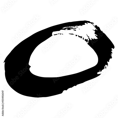 Grunge circle brush. Black circle frames. Round line of black paint. Grunge round shapes. Circular ink brush stroke for design elements. circles. PNG. JPG. SVG. 