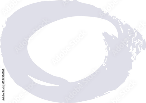 Abstract Circle paint draw. white paint isolated on white background. SVG. 
